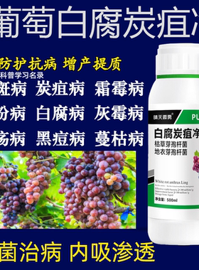 葡萄用药葡萄药病害专用药霜霉病白腐病灰霉病黑痘烂穗炭疽抑菌药