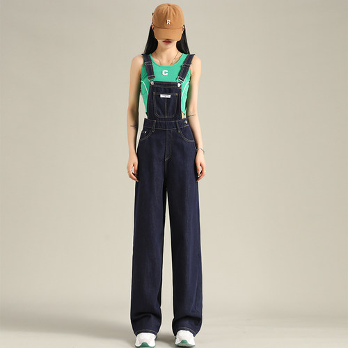 洋气减龄牛仔背带裤女秋季