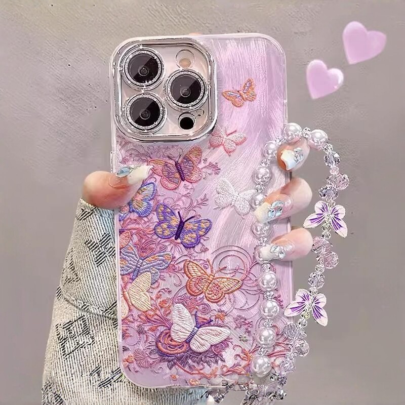 彩色蝴蝶适用vivox300/200s/100手机壳90Pro女新款s50/30/20/19Pro全包y500镜头膜iqoo15/13/neo11防摔保护套