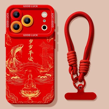 岁岁平安适用vivox300/200s/100手机壳s50/30/20/19新年款y500全包镜头iqoo15/12/neo11防摔z10turbo/9保护套