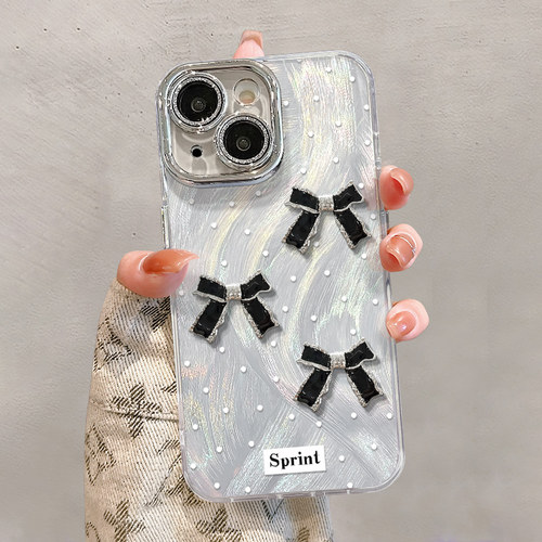 小米红米羽纱壳镜头膜满屏蝴蝶结