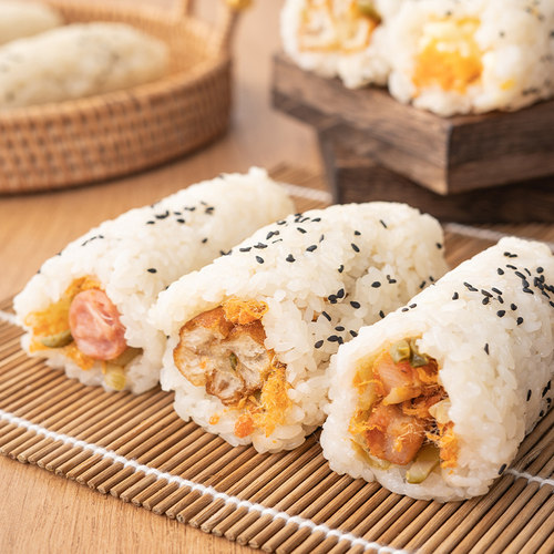 台湾饭团加热即食糯米早餐半成品