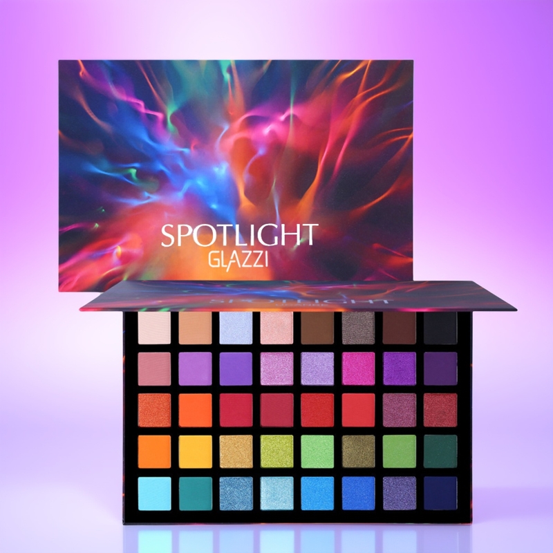 GLAZZI 40色Spotlight眼影盘微光哑光彩色眼影盘欧美眼影彩妆