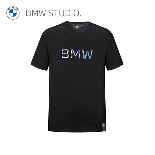 BMW宝马时尚潮流字母男士圆领T恤
