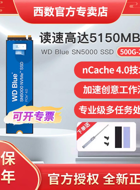 WD西部数据1T固态硬盘SN5100笔记本ssd m.2台式机电脑500g/2t/4t