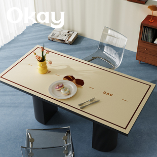 OKAY可爱栗子 方形桌垫皮革餐桌垫pvc可爱防水防油耐脏隔热垫桌布