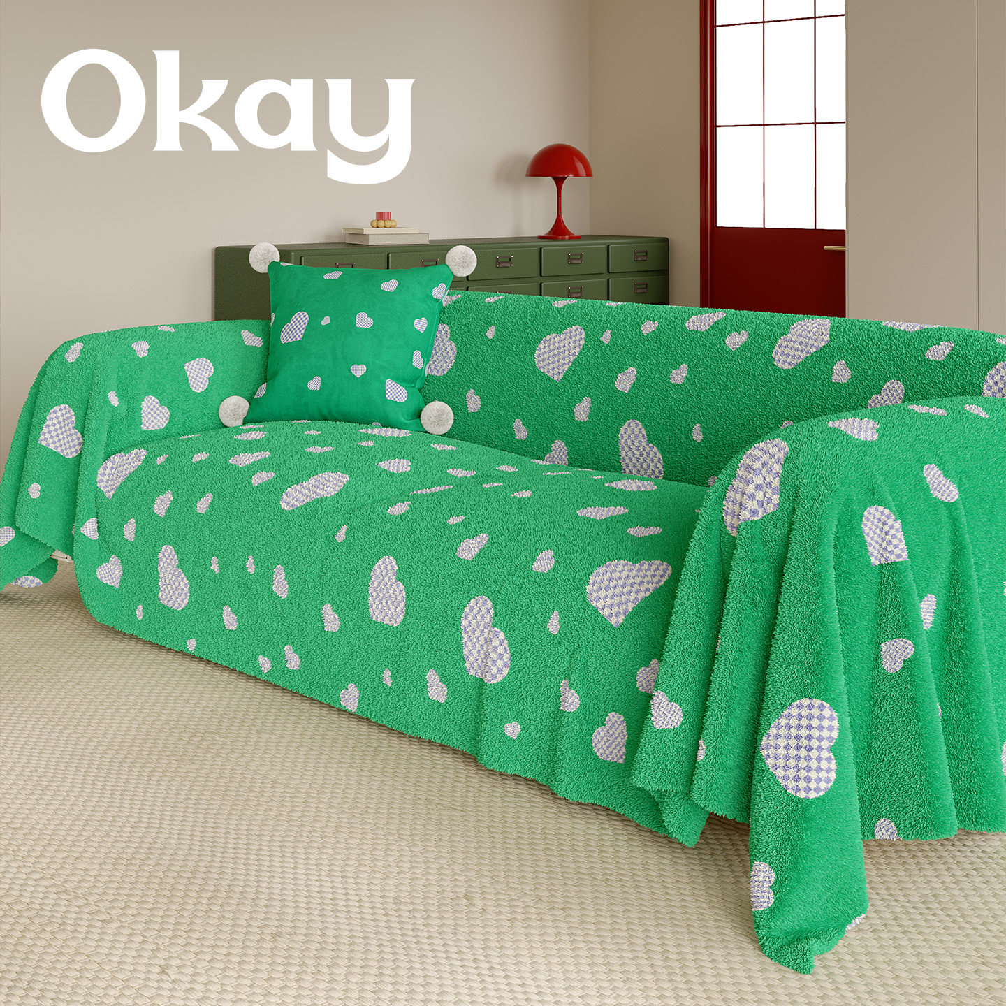 okay星芒轻语沙发巾四季通用牛奶毛绒 ins风韩系全包沙发盖布套罩,居家布艺,沙发套,淘宝优惠券,粉丝福利购,淘宝优惠卷