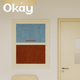 okay撞色拼贴挂布百搭高级感客厅餐厅墙面装 饰布背景卧室床头挂毯
