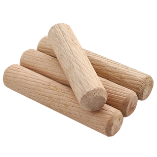 家具连接件圆木销木床木塞木棒木榫棒斜纹木钉楔子木栓M6M8M10M12