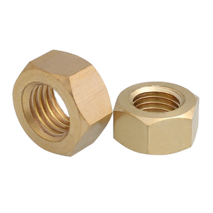 黄铜六角螺母铜制螺丝帽黄铜螺栓帽铜螺母M2/M2.5/M3M4M5M6M8-M18