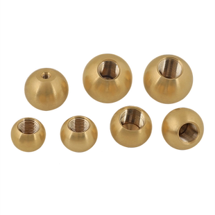 黄铜内牙圆球螺母圆螺丝帽装饰螺帽灯饰灯具配件M3M4M5M6M8M10M12