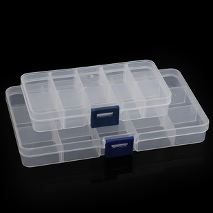 收纳盒透明塑料盒小螺丝五金元件分类盒工具电子零件盒子分格有盖