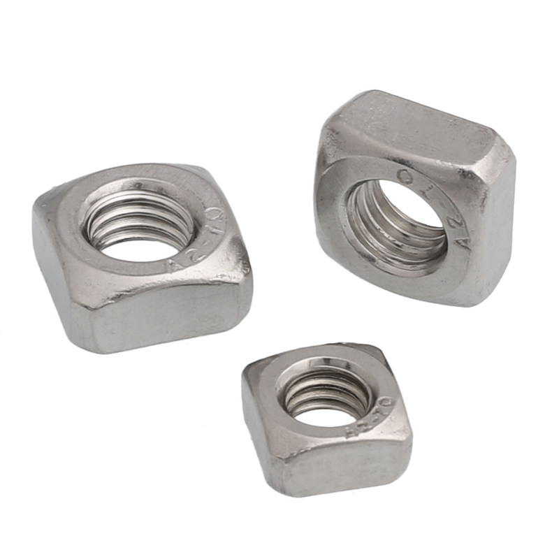 304不锈钢四方螺母加厚螺帽方型方形锁紧螺丝帽m3m4m5m6m8m10m12