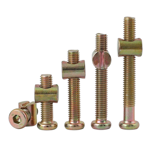 家具螺丝螺母婴儿童床配件螺丝钉横孔螺母桌椅书柜木床连接件M6M8