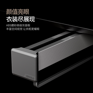 架家用衣帽间伸缩拉篮推拉式 收纳裤 新 衣橱 悍高伸缩衣柜顶装