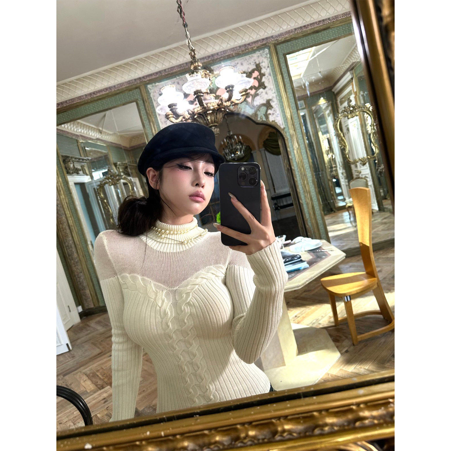 FuunJ 娇女反击设计感收腰显瘦镂空麻花套头毛衣女内搭打底针织衫,个性定制/设计服务/DIY,棉服工装,淘宝优惠券,粉丝福利购,淘宝优惠卷