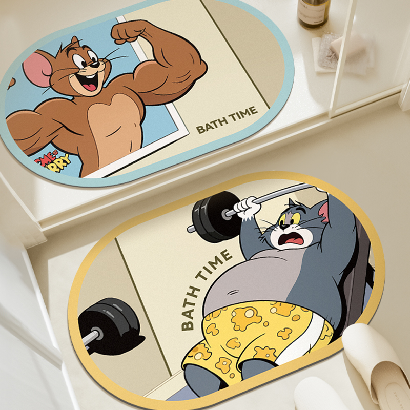 猫和老鼠卫生间吸水地垫2025新款浴室脚垫防滑进门口门垫耐脏垫子