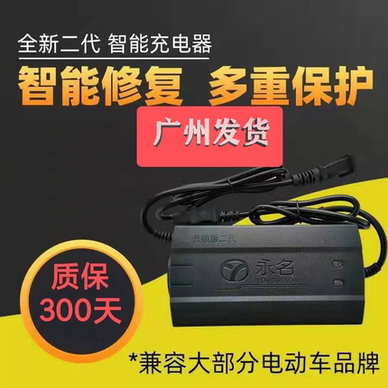 永名电动车充电器铅酸48V12AH48V20AH60V12AN60V20AN市面所以电动