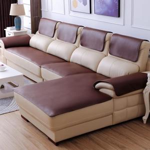 皮质防滑沙发垫四季通用欧式简约高档沙发扶手垫贵妃真皮沙发坐垫