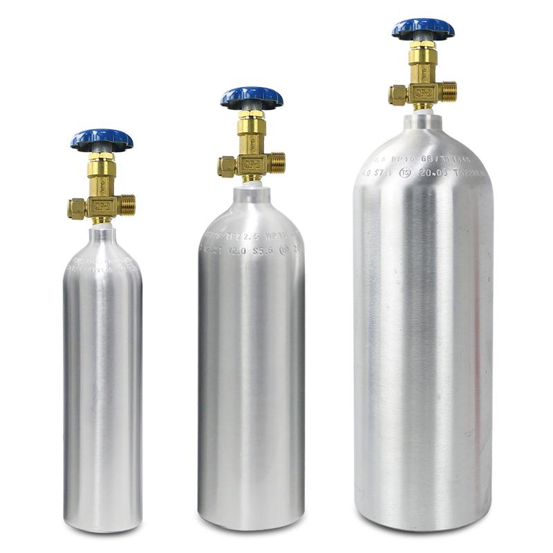 二氧化碳钢瓶高压小气瓶水草co2铝瓶氧气罐铝合金氮气1l2l4升无缝