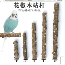 鹦鹉用品用具磨爪磨牙棒磨砂站棍八哥鸟玩具花椒木站杆站杠笼配件