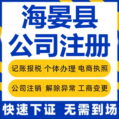 海晏公司注册个体工商营业执照代办公司注销企业变更股权异常