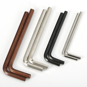 0.9 17mm V六角匙加长304六方螺丝刀0.7 L型内六角扳手S2加硬CR