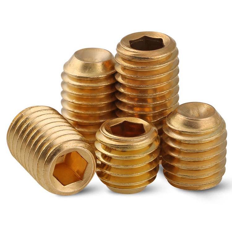 黄铜凹端紧定机米螺丝钉