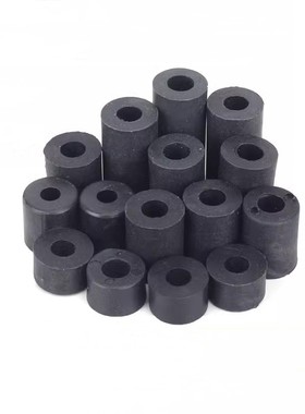 黑色隔离柱ABS塑料尼龙套管支撑柱圆空心直通电视增高柱M5M6M8M10