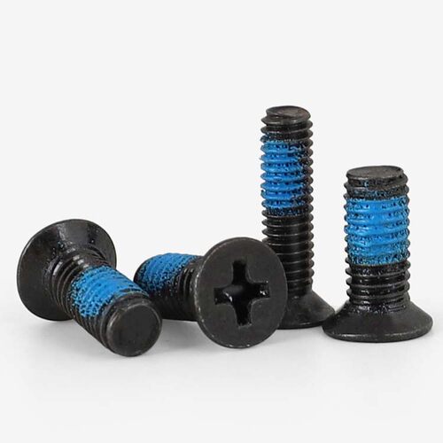 碳钢黑色点胶沉头十字电子螺丝