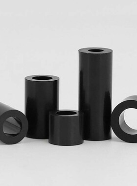 黑色ABS隔离柱空心直通柱尼龙支撑塑料套管按整包批发3M4M5M6-M10