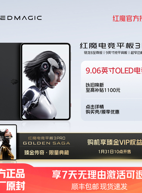 努比亚红魔电竞平板3Pro 9.06英寸OLED电竞屏 骁龙8至尊版 8200mAh电池 游戏平板电脑