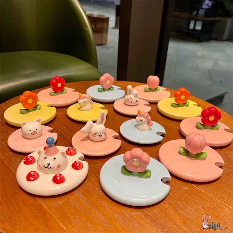 杯盖单卖高颜值卡通可爱陶瓷杯盖子配件防尘盖马克杯水杯杯盖