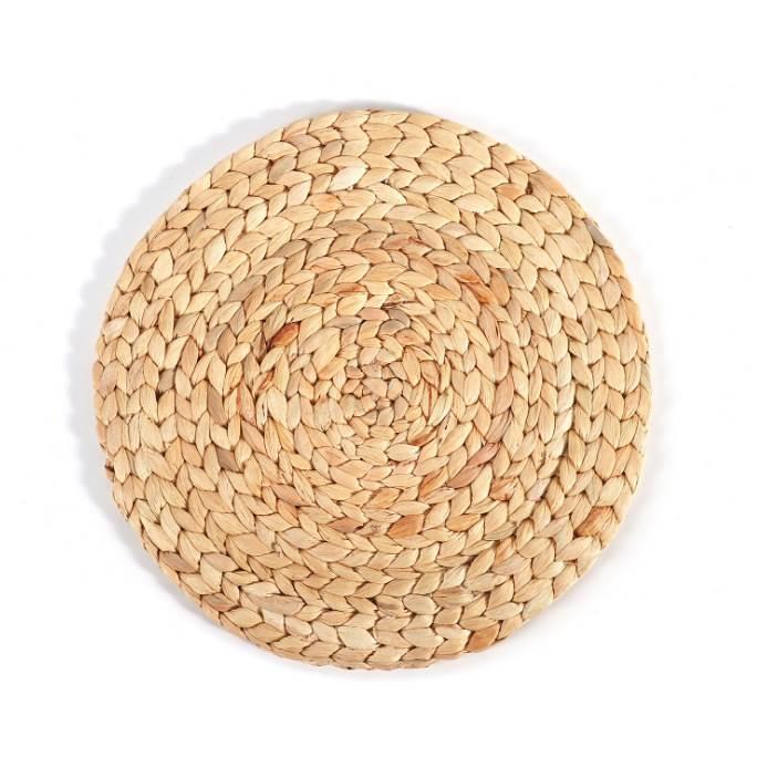 新款 越南水葫芦草垫子家用手工编织杯碗锅盘防烫隔热餐垫餐桌装