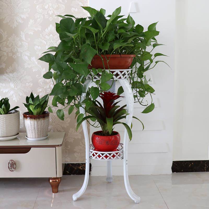 不锈钢花架子 阳台 户外家用花盆架绿萝大盆栽植物室内的架子客