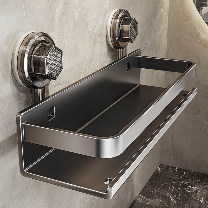 厨房吸盘置物架调料架多功能壁挂式调味料品罐墙上不锈钢收纳架子