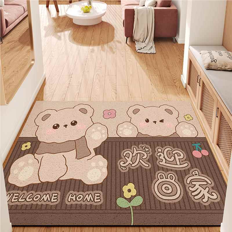 入户门地GAI-SQ-W垫丝圈玄关门口门进垫耐免洗可裁脏免打理防滑脚