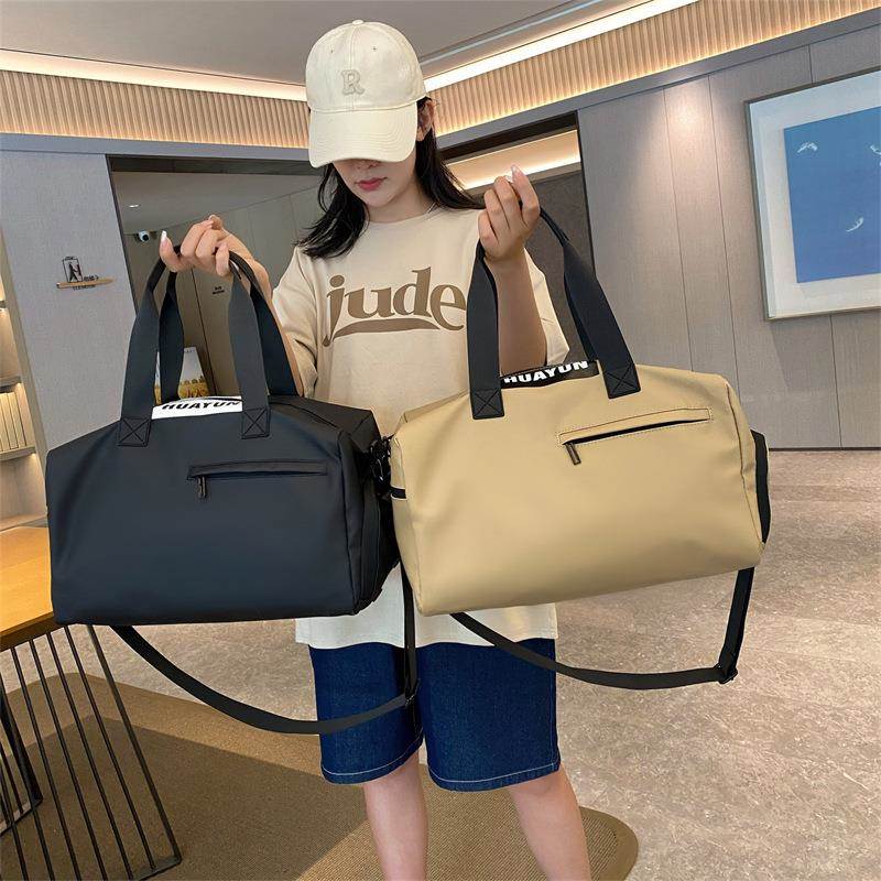 运动包女瑜伽健身包干湿分离游泳包学生轻便手提行李袋短途旅行包
