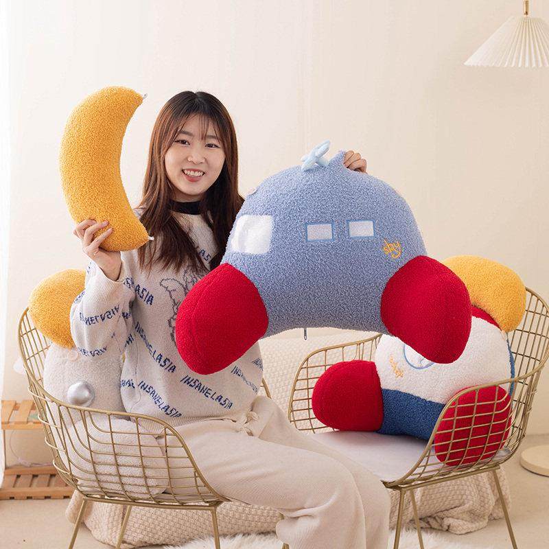 创意宇航员床头靠垫软包大靠背床上枕头沙发抱枕护腰垫孕妇床靠女