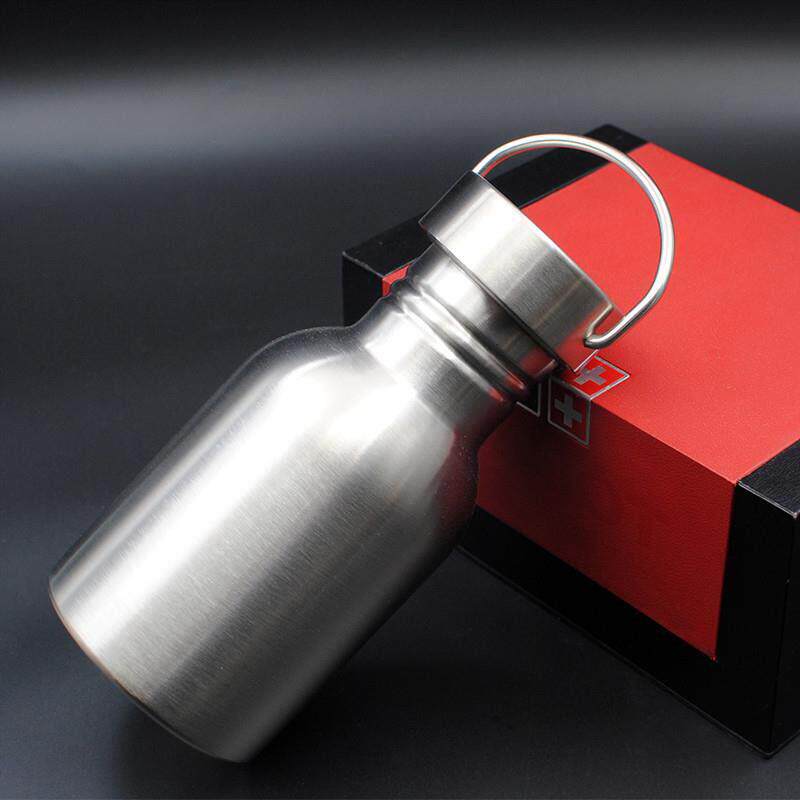 德国小酒壶304不锈钢1斤啤酒桶白酒装酒瓶户外便携水壶大容量金属