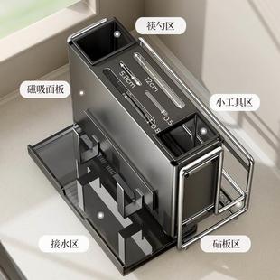 厨房刀架置物架家用多功能台面刀座筷子筒刀具一体收纳盒菜刀架子