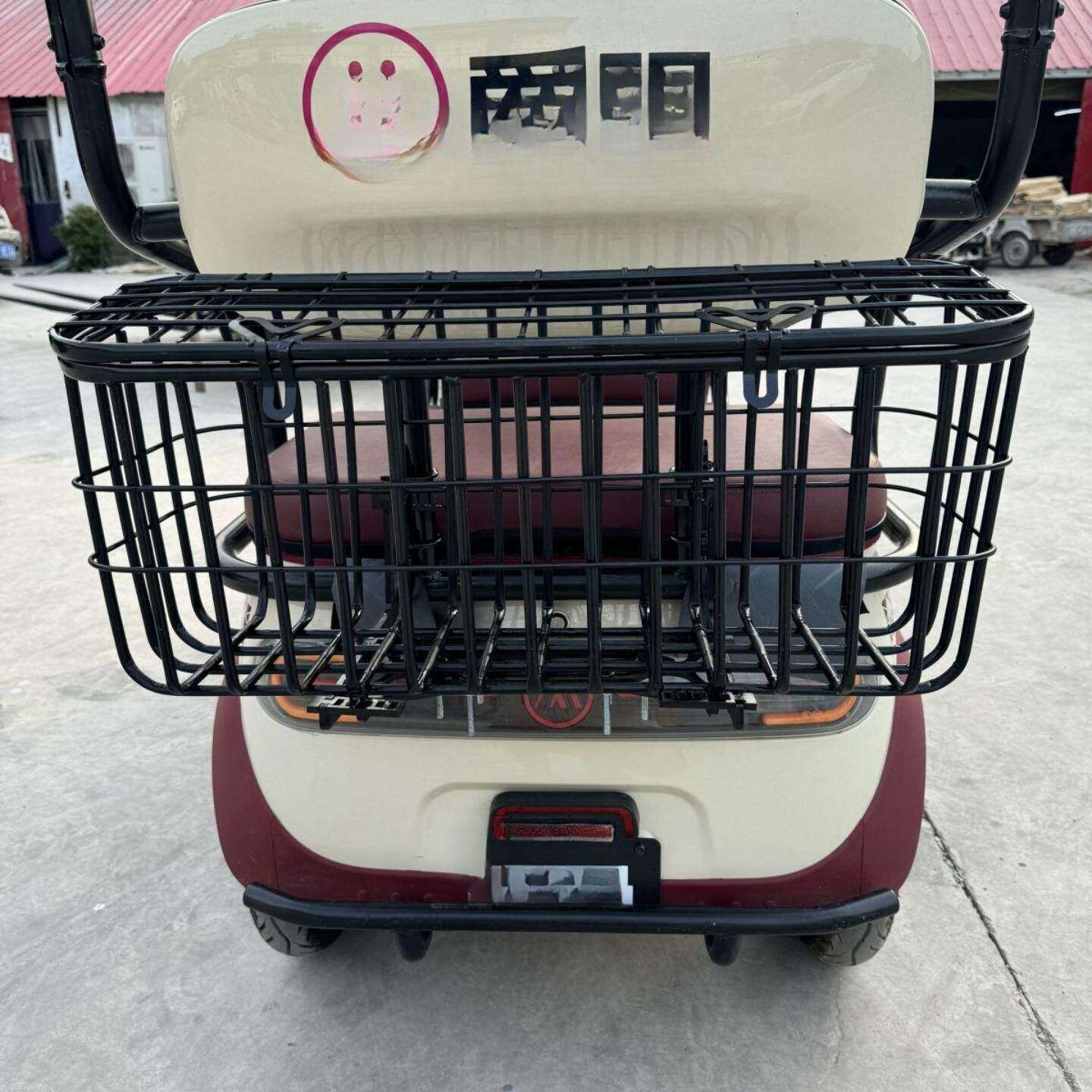 电动三轮车后置车筐车篮后车筐加宽加大适用雅迪爱玛电三轮车后筐
