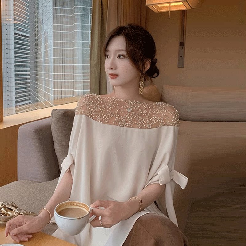 tinafry/珍珠斗篷,套装
