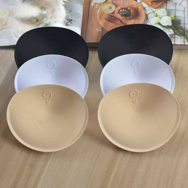 天然乳胶椭圆形胸垫舞蹈服运动服垫子插片健身服背心吊带胸托垫片