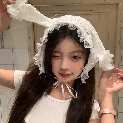 软妹兔耳朵~可爱帽子