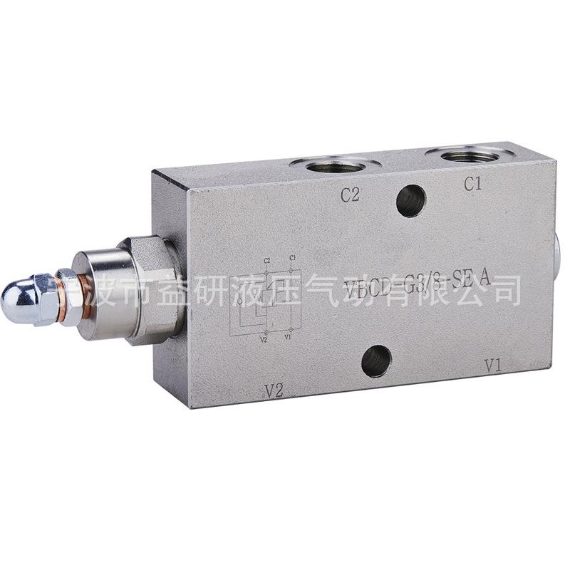 单向平衡阀，VBCD-G1/4-SE A VBCD-G3/8-SE A VBCD-G1/2-SE A