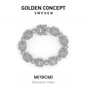 GoldenConcept古德康赛光环宝石纯银男女款 礼盒项链手链情侣礼物