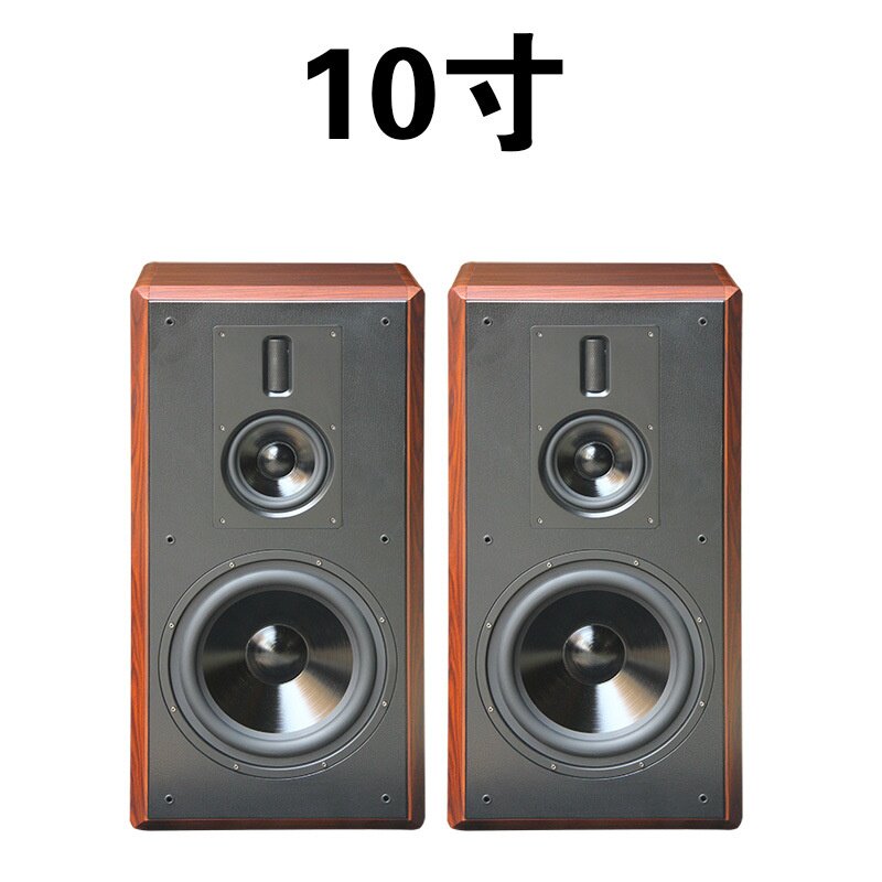 出口发烧音箱三分频hifi音响10寸12寸落地家用木无源胆机大功率高