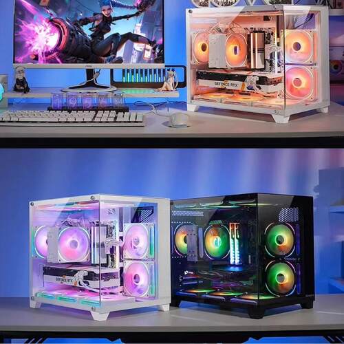 英特尔18核RTX3080海景房台式主机电脑组装DIY台式电脑全套