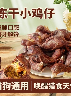 狗狗零食冻干小鸡仔猫咪补钙营养含卵磷脂磨牙棒食品发腮宠物零食